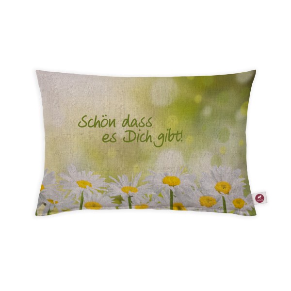 Motivkissen 30x20cm - Schön dass es Dich gibt