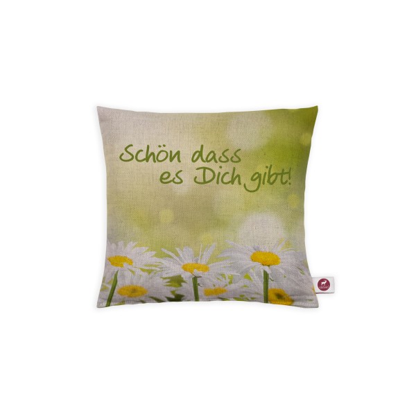 Motivkissen 20x20cm - Schön dass es dich gibt