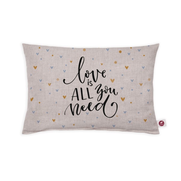 Motivkissen 30x20cm - Love is all you need