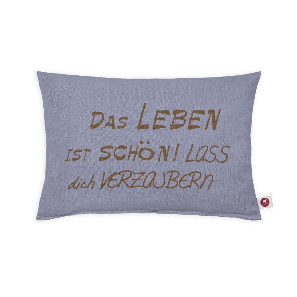 Motivkissen 30x20cm - Das Leben ist schön