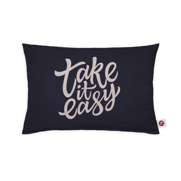 Motivkissen 30x20cm - Take it easy