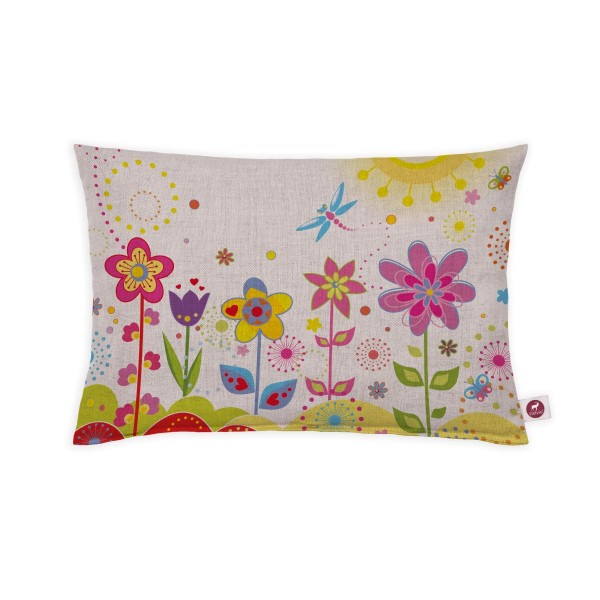 Motivkissen 30x20cm - Bunte Blumenwiese