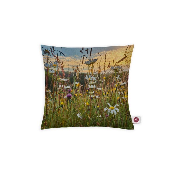 Motivkissen 20x20cm - Blumenwiese